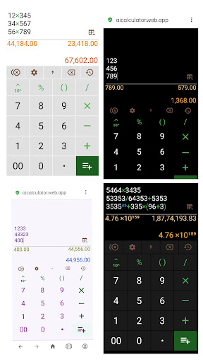 Multiline AI calculator Screen 2