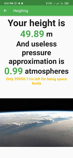 Android application Dumbinator screenshort