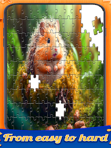 Hamster jigsaw match puzzle