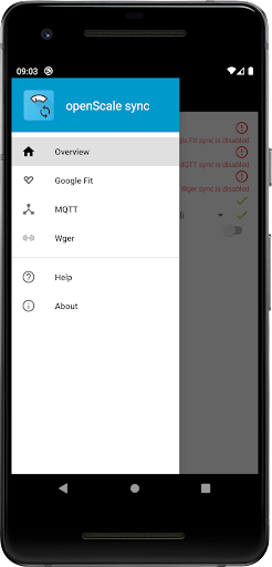 openScale sync Screen 2