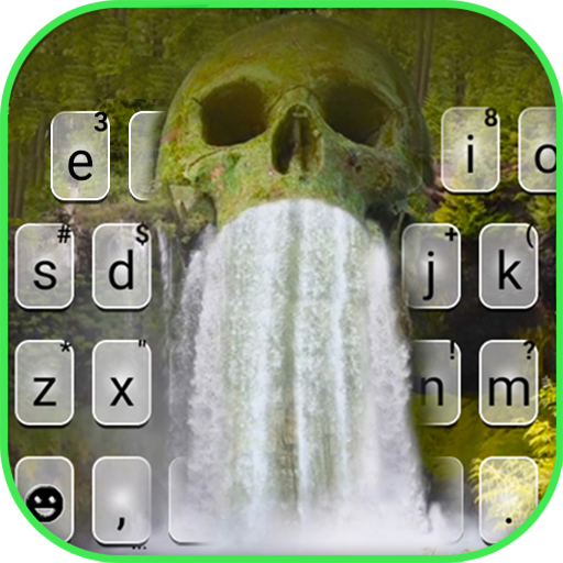 Skull Waterfall Live Keyboard logo