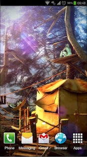 Zrzut ekranu programu Tree Village 3D Pro lwp