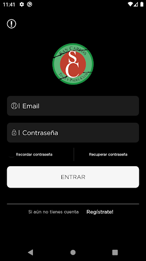 Android application San Carlos Tenis y Padel screenshort