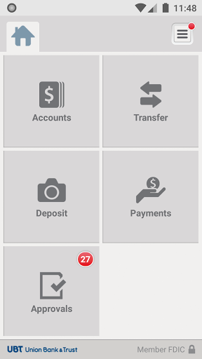 Union Bank Business Mobile Screen 3