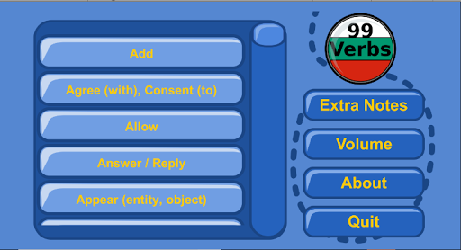 Android application Bulgarian Verbs - Practice 99 screenshort