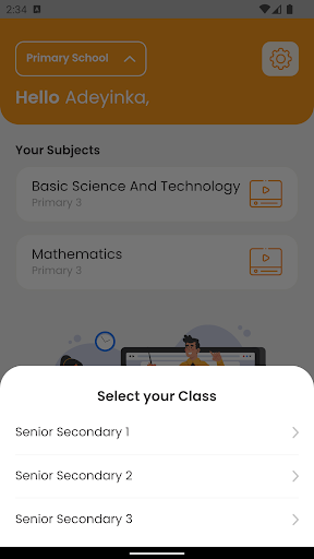 Lesson Teacher Screen 3