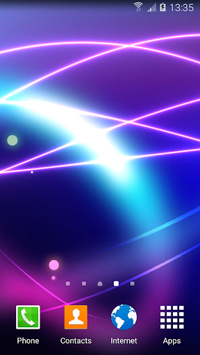 Android application Neon Waves Live Wallpaper screenshort