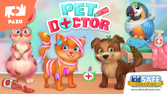 Game screenshot Pet Doctor Care games for kids mod apk