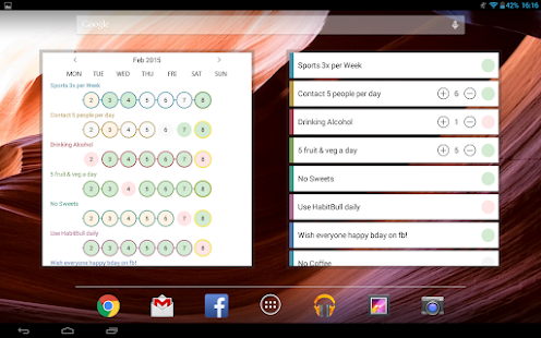 Habit Tracker Tangkapan layar