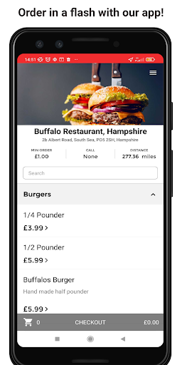 Android application Buffalo Restaurant, Hampshire screenshort
