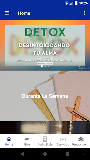 Android application ANBChurch screenshort