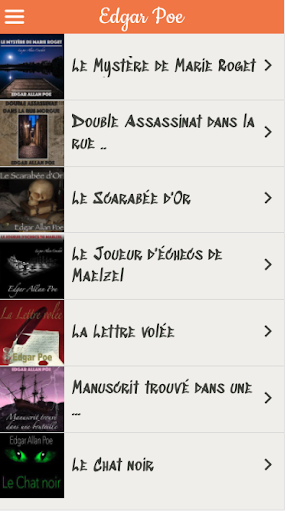 Android application Livres à écouter screenshort