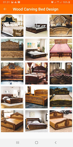 Wood Carving Bed Design Ideas Screen 3