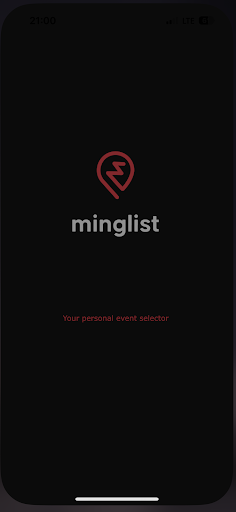 Android application Minglist screenshort