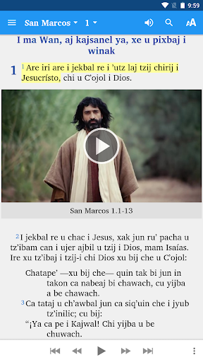 Android application Achi Cubulco Bible screenshort