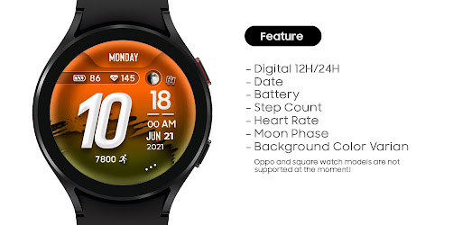 RHS 21 WR watch face