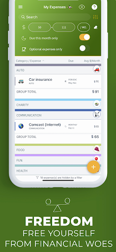 Screenshot of 4Ducks: Budget & Bill tracker