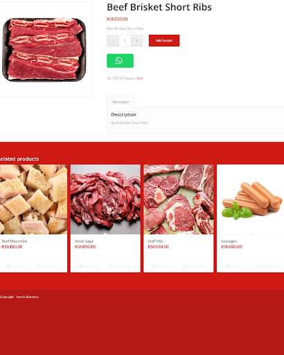 Yusras Butchery Screen 2