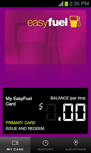 Android application EasyFuel screenshort