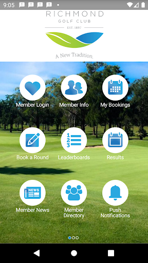 Android application Richmond Golf Club screenshort