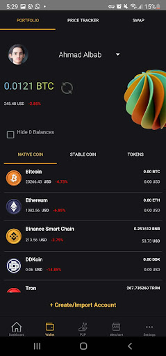 CBFI: Coins & Tokens Wallet Screen 2