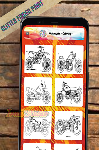 Motorcycle Coloring Pages Screen 3