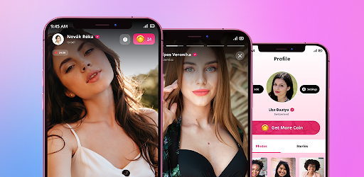 Android application Bumpi - Live Video Chat & Meet screenshort
