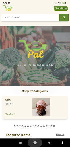 Android application E-Palengke screenshort
