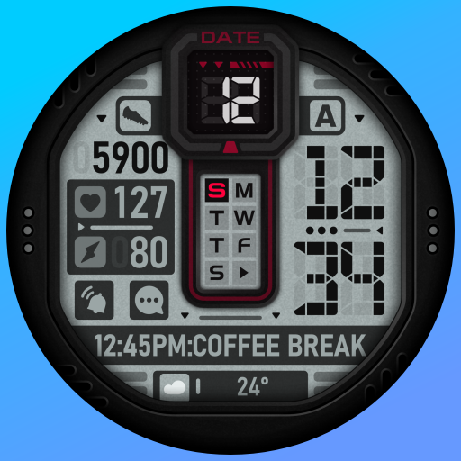 SH041 Watch Face, WearOS watch logo