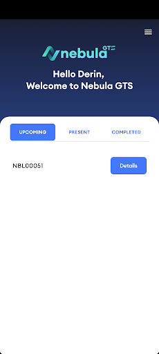 NebulaGTS TMS App Screen 2