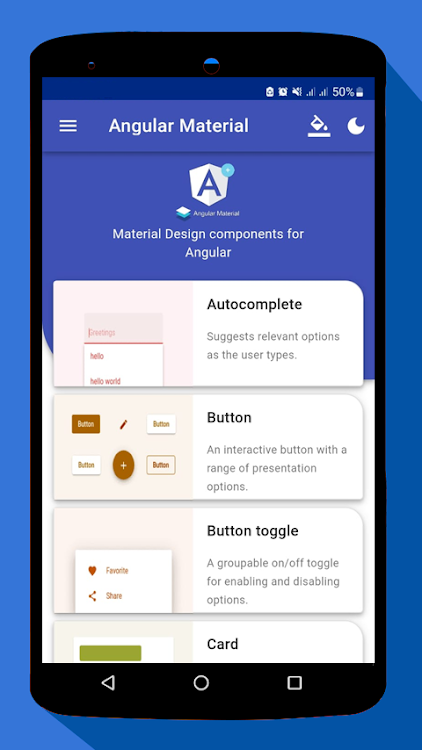 Angular Material Design - 13.0.0 - (Android)