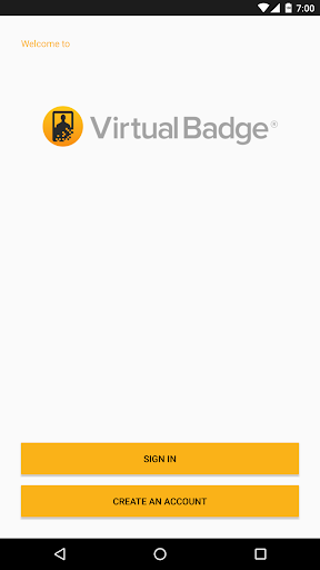Android application Virtual Badge screenshort