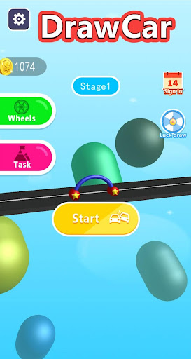 Scribble Draw Car Race APK MOD screenshots 2