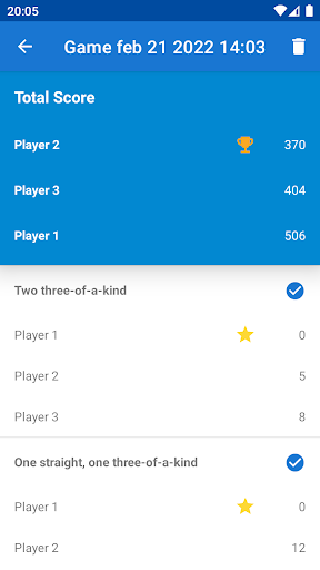 Carioca Score Screen 2