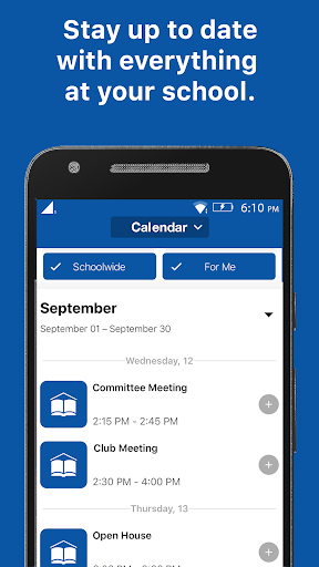 Android application Concordia Lutheran School FW screenshort
