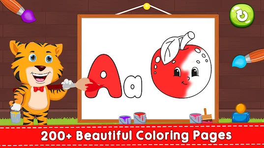 Coloring book: kids learning