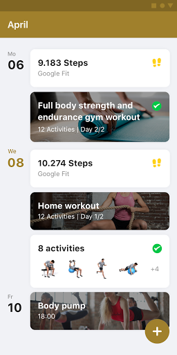 Health Fitness Club Screen 2