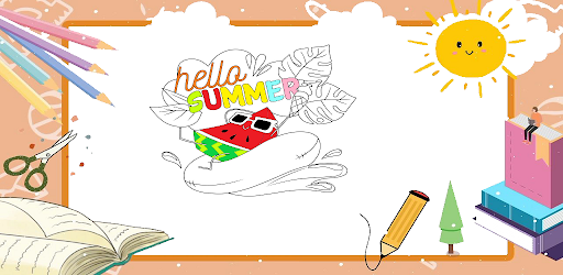 Android application Summer Coloring Book screenshort