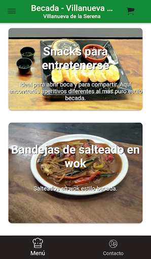 Android application Becada TakeAway screenshort