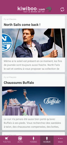 Ventes privées et Soldes Screen 3
