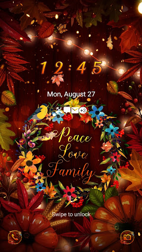 Fall with Flower - Wallpaper Screen 2