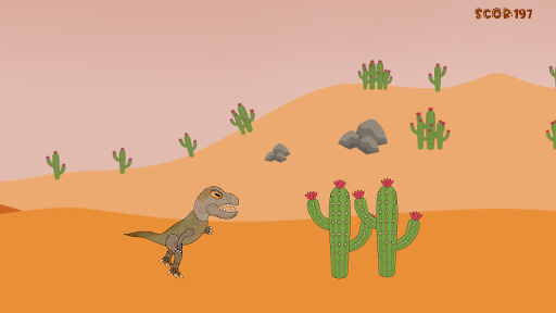Android application Dino T-Rex Run screenshort