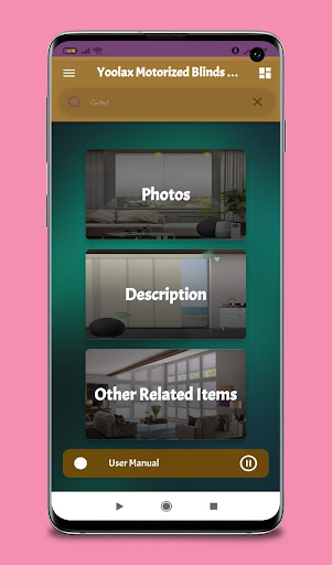 Android application Yoolax Motorized Blinds guide screenshort
