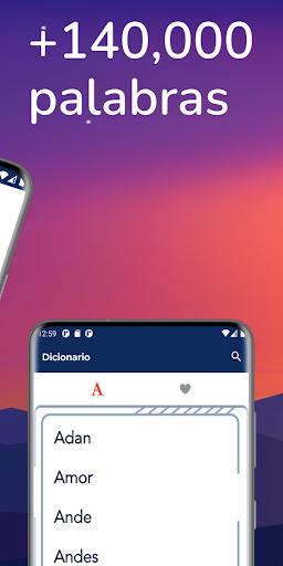 Diccionario en español Screen 2