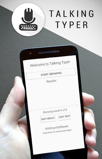 Android application Talking Typer screenshort