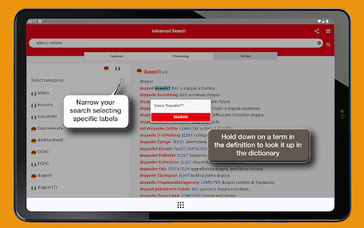 Technical Dictionary DE-IT screenshot 12