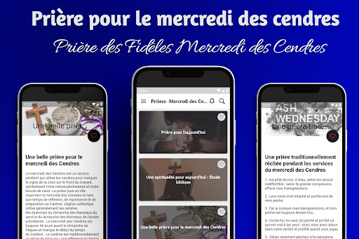 Android application Prières - Mercredi des Cendres screenshort
