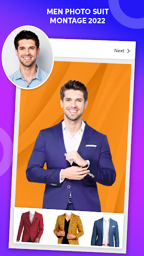 Android application Smarty Men Jacket Photo Editor screenshort