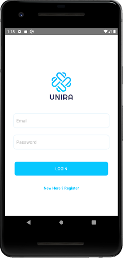 Android application Unira screenshort