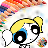 Coloring Book Power puff Girls icon